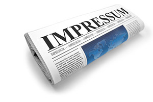 Impressum – Quotidiano ripiegato con titolo “Impressum”